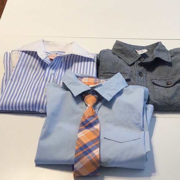 healthtex Other - Lot of Boy’s Long Sleeve Shirts Blue Sz 4/4T